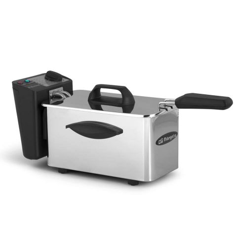 Freidora Orbegozo FDR25, Inox, 2'5 L, 2000 W