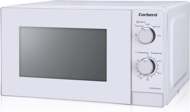 Microondas Corbero CMICM4020W, 20L, Blanco