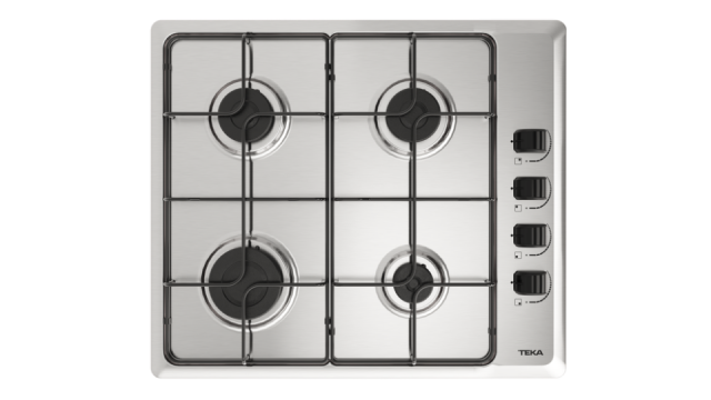 Encimera Teka HLX640KLAOE, 4 fuegos, inox, butano