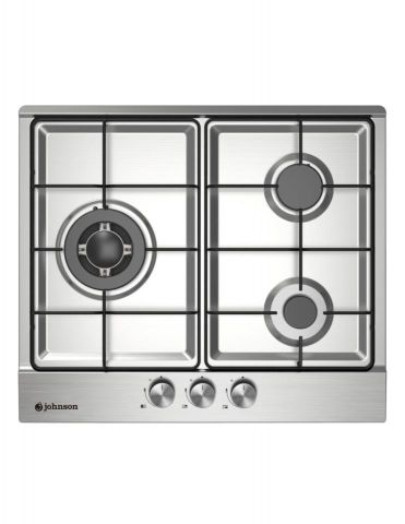 ENCIMERA GAS EAS JOHNSON 3 FUEGOS 60CM TRIPLE ANIL