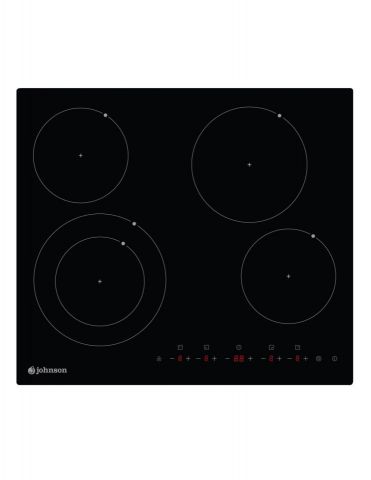 PLACA VITROCERAMICA JOHNSON 4 ZONAS 60CM CANTO RED